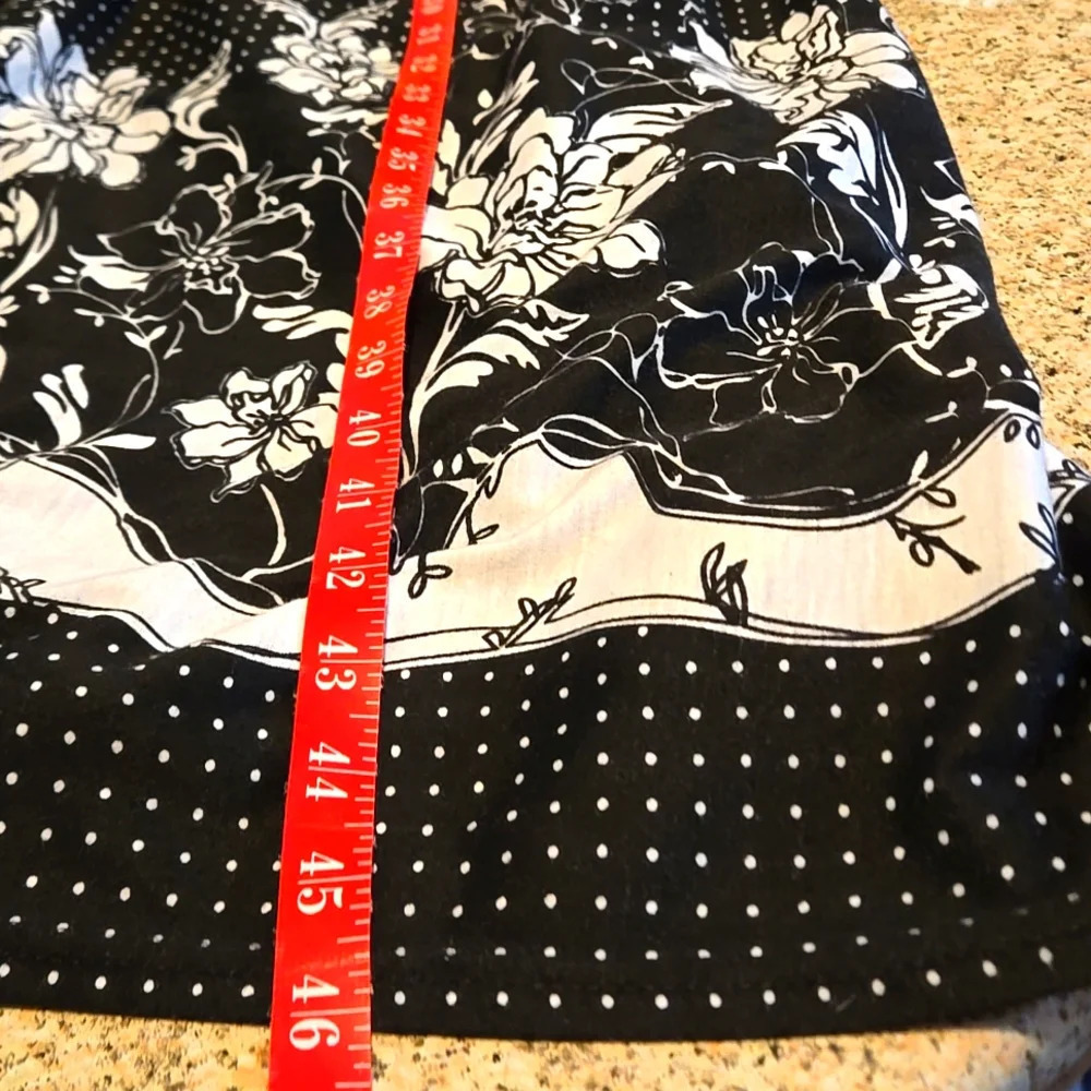 Connection 18 Maxi dress Black & White W/ Crisscross Spaghetti Straps Women sz S - Picture 11 of 11